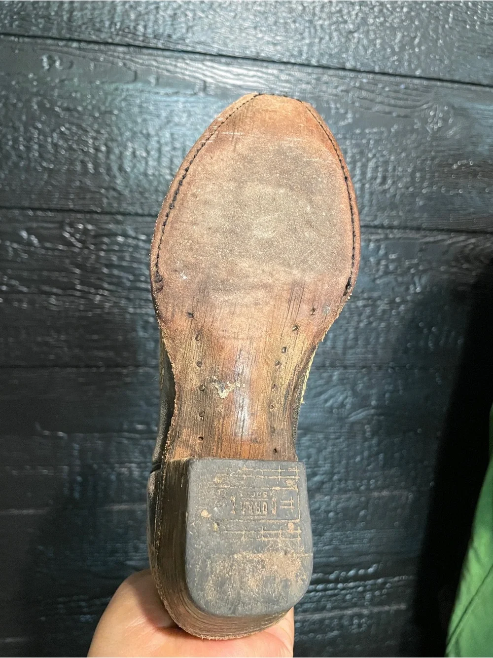 Vintage Corral Teens Boots Gray Leather Angel Wing Cross Cowgirl Size 3.5T